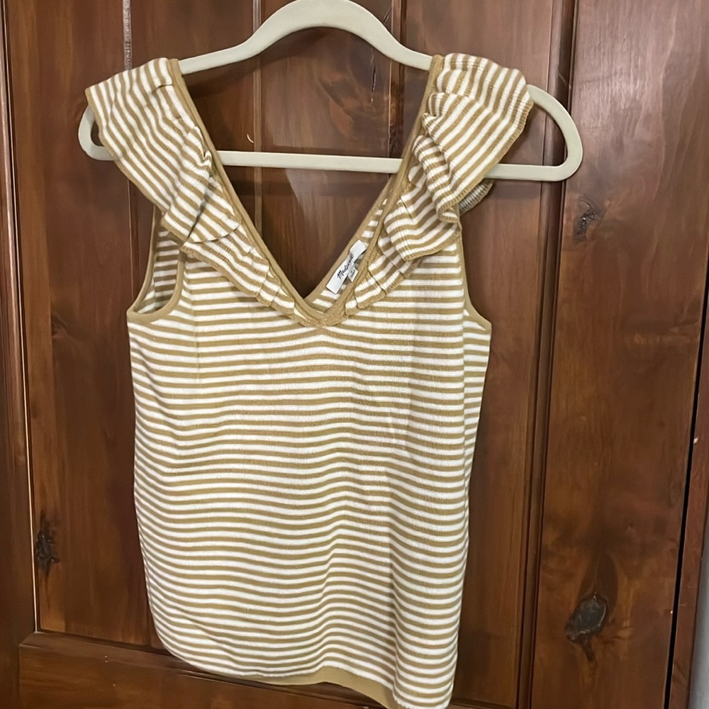 Madewell Sleeveless V-Neck Sweater